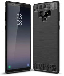 Husa pentru Samsung Galaxy Note 9 - Techsuit Carbon Silicone - Black 