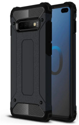 Husa pentru Samsung Galaxy S10 Plus - Techsuit Hybrid Armor - Black 