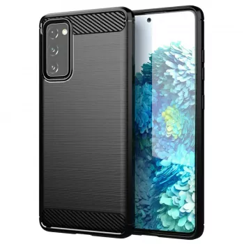 Husa pentru Samsung Galaxy S20 FE 4G / S20 FE 5G - Techsuit Carbon Silicone - Black 
