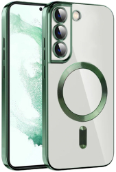 Husa pentru Samsung Galaxy S21 5G - Techsuit Luxury Crystal MagSafe - Deep Green 
