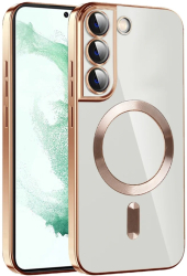 Husa pentru Samsung Galaxy S21 5G - Techsuit Luxury Crystal MagSafe - Gold 