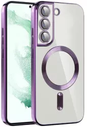 Husa pentru Samsung Galaxy S21 5G - Techsuit Luxury Crystal MagSafe - Light Purple 