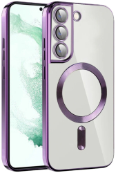 Husa pentru Samsung Galaxy S21 FE 5G - Techsuit Luxury Crystal MagSafe - Light Purple 