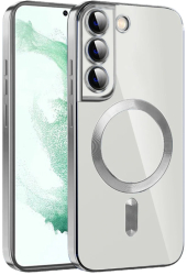 Husa pentru Samsung Galaxy S21 FE 5G - Techsuit Luxury Crystal MagSafe - Silver 