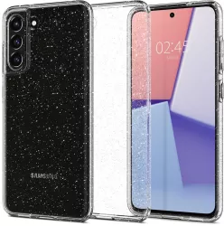 Husa pentru Samsung Galaxy S21 FE 5G - Techsuit SparkleSkin Series - Clear 