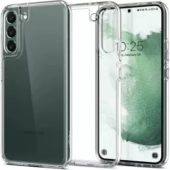 Husa pentru Samsung Galaxy S22 5G - Spigen Ultra Hybrid - Crystal Clear 
