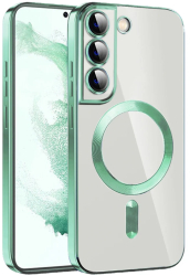 Husa pentru Samsung Galaxy S22 5G - Techsuit Luxury Crystal MagSafe - Light Green