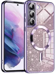Husa pentru Samsung Galaxy S22 5G - Techsuit Luxury Glitter MagSafe - Light Purple 