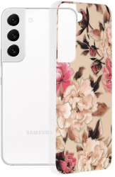 Husa pentru Samsung Galaxy S22 5G - Techsuit Marble Series - Mary Berry Nude 