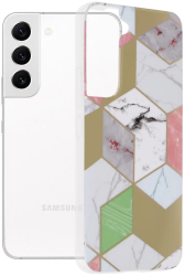 Husa pentru Samsung Galaxy S22 5G - Techsuit Marble Series - Purple Hex 