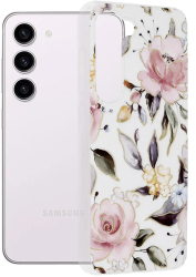 Husa pentru Samsung Galaxy S23 - Techsuit Marble Series - Chloe White