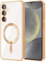 Husa pentru Samsung Galaxy S24 Plus - Techsuit Luxury Crystal MagSafe - Gold 