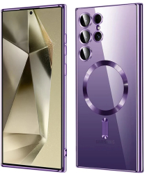 Husa pentru Samsung Galaxy S24 Ultra - Techsuit Luxury Crystal MagSafe - Light Purple 