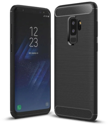 Husa pentru Samsung Galaxy S9 Plus - Techsuit Carbon Silicone - Black 