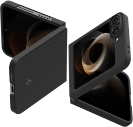 Husa pentru Samsung Galaxy Z Flip6 - Spigen Air Skin - Aramid Black 