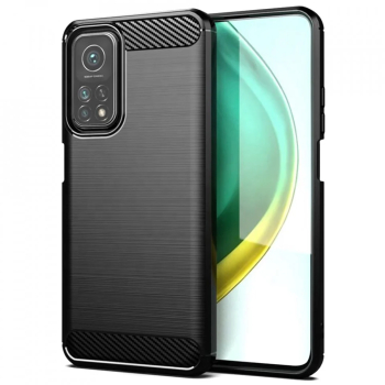 Husa pentru Xiaomi Mi 10T 5G / Mi 10T Pro 5G - Techsuit Carbon Silicone - Black 