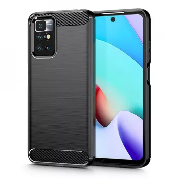 Husa pentru Xiaomi Redmi 10 2021 / Redmi 10 2022 - Techsuit Carbon Silicone - Black 