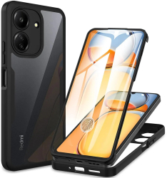 Husa pentru Xiaomi Redmi 13C 4G / Poco C65 + Folie - Techsuit ColorVerse 360 Series - Black 