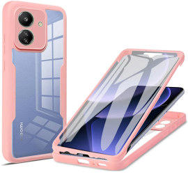 Husa pentru Xiaomi Redmi 13C 4G / Poco C65 + Folie - Techsuit ColorVerse 360 Series - Pink 