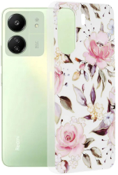 Husa pentru Xiaomi Redmi 13C 4G / Poco C65 - Techsuit Marble Series - Chloe White 