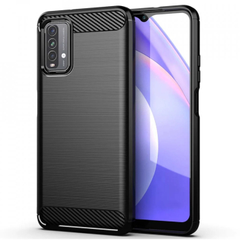 Husa pentru Xiaomi Redmi 9T / Redmi 9 Power - Techsuit Carbon Silicone - Black 