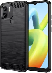 Husa pentru Xiaomi Redmi A1+ / A2+ - Techsuit Carbon Silicone - Black 