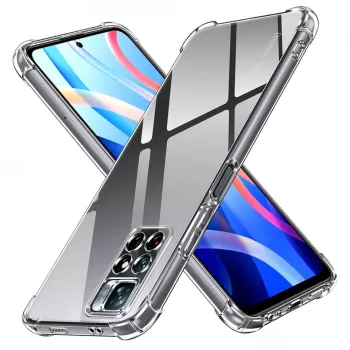 Husa pentru Xiaomi Redmi Note 11 / Note 11S - Techsuit Shockproof Clear Silicone - Clear 