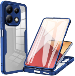 Husa pentru Xiaomi Redmi Note 13 Pro 4G / Poco M6 Pro 4G + Folie - Techsuit ColorVerse 360 Series - Blue 