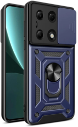 Husa pentru Xiaomi Redmi Note 13 Pro 4G / Poco M6 Pro 4G - Techsuit CamShield Series - Blue 