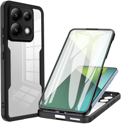 Husa pentru Xiaomi Redmi Note 13 Pro 5G / Poco X6 + Folie - Techsuit ColorVerse 360 Series - Black