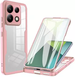 Husa pentru Xiaomi Redmi Note 13 Pro 5G / Poco X6 + Folie - Techsuit ColorVerse 360 Series - Pink 