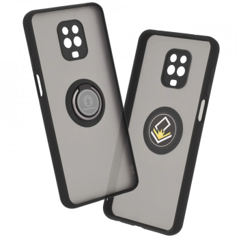Husa pentru Xiaomi Redmi Note 9S / Note 9 Pro / Note 9 Pro Max - Techsuit Glinth - Black 