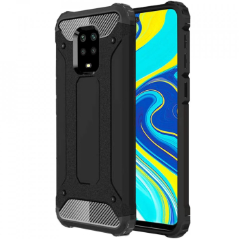 Husa pentru Xiaomi Redmi Note 9S / Note 9 Pro / Note 9 Pro Max - Techsuit Hybrid Armor - Black 