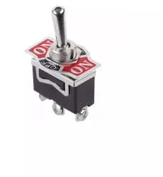 Intrerupator ON-OFF-ON 6A 250V KN3 C -103 cu retinere 