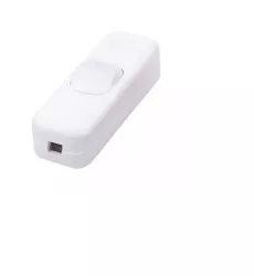Intrerupator pe fir ON-OFF 3A 250V alb cu retinere 