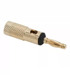 Mufa banana aurita tata pentru cablu max 4mm inel negru 