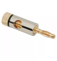 Mufa tata banana audio aurita cablu 4mm inel negru 