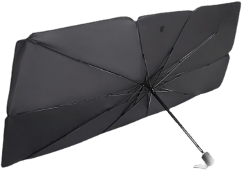Parasolar pentru Parbriz Auto APF® tip Umbrela pentru Protectie Solara cu Husa Depozitare 140x75 cm 