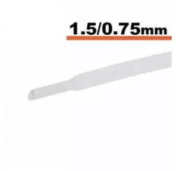 Tub termocontractibil alb 1.5mm/ 0.75mm 0.5m 