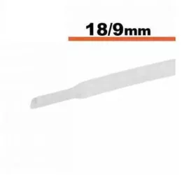 Tub termocontractibil alb 18mm/ 9mm 0.5m 