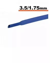 Tub termocontractibil albastru 3.5 mm/ 1.75 mm 0.5m 