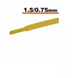 Tub termocontractibil galben 1.5mm/ 0.75mm 0.5m 