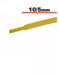 Tub termocontractibil galben 10mm/ 5mm 0.5m 