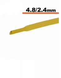 Tub termocontractibil galben 4.8mm/ 2.4mm 0.5m 