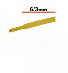 Tub termocontractibil galben 6mm/ 3mm 0.5m 