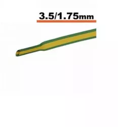 Tub termocontractibil galben-verde 3mm/ 1.5mm 0.5m 