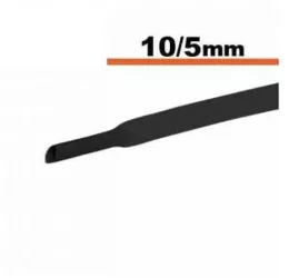 Tub termocontractibil negru 10mm/ 5mm 0.5m 