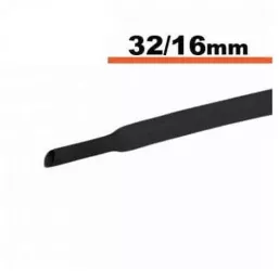 Tub termocontractibil negru 32mm/ 16mm 0.5m 