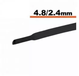 Tub termocontractibil negru 4.8mm/ 2.4mm 0.5m 