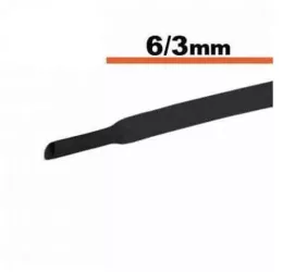 Tub termocontractibil negru 6mm/ 3mm 0.5m 